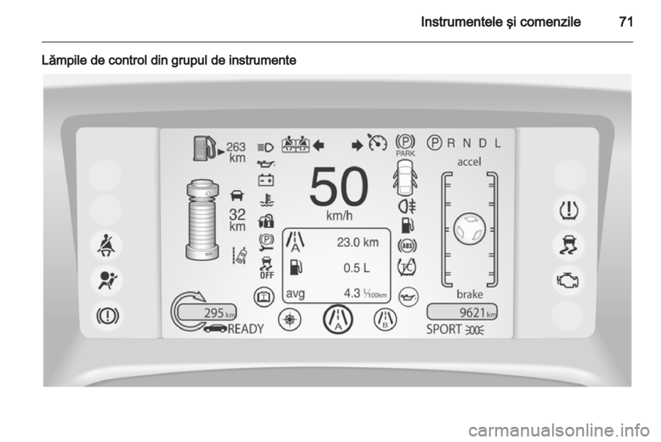 OPEL AMPERA 2013 Manual de utilizare (in Romanian) OPEL AMPERA 2013 Manual de utilizare (in Romanian)