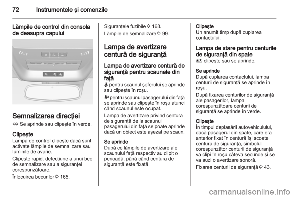 OPEL AMPERA 2013 Manual de utilizare (in Romanian) OPEL AMPERA 2013 Manual de utilizare (in Romanian)