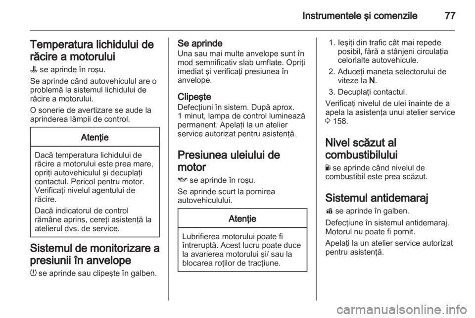 OPEL AMPERA 2013 Manual de utilizare (in Romanian) OPEL AMPERA 2013 Manual de utilizare (in Romanian)