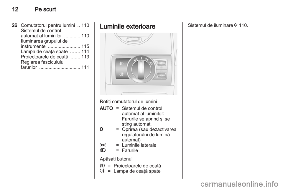 OPEL ANTARA 2011  Manual de utilizare (in Romanian) 
