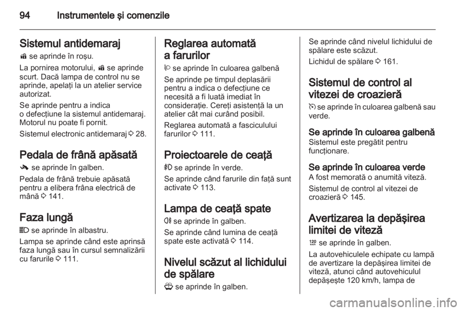 OPEL ANTARA 2011  Manual de utilizare (in Romanian) 