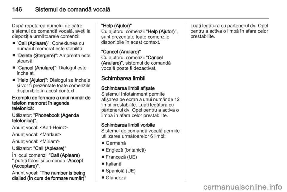 OPEL ANTARA 2012  Manual pentru sistemul Infotainment (in Romanian) 