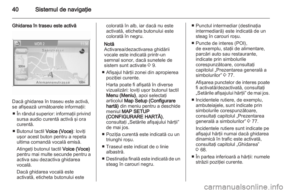 OPEL ANTARA 2012  Manual pentru sistemul Infotainment (in Romanian) 