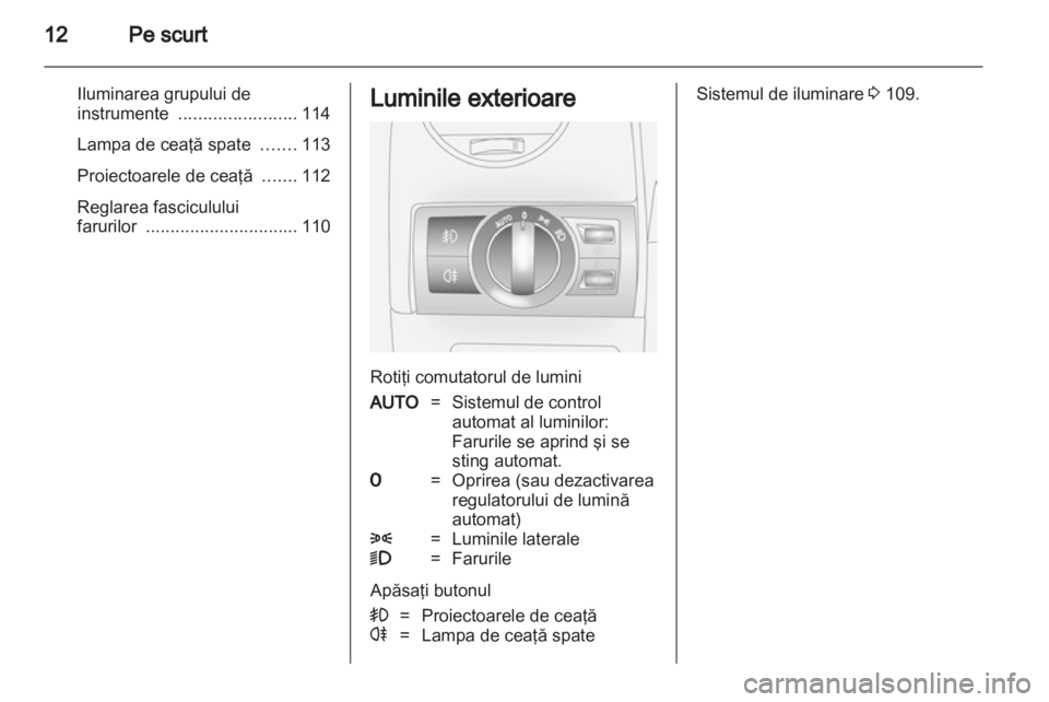 OPEL ANTARA 2012.5  Manual de utilizare (in Romanian) 