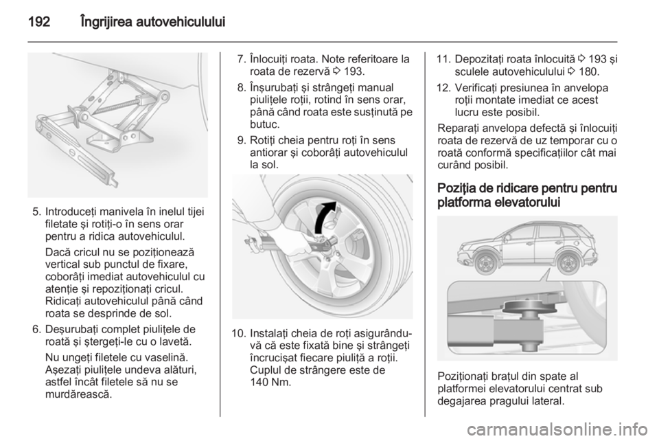 OPEL ANTARA 2012.5  Manual de utilizare (in Romanian) 