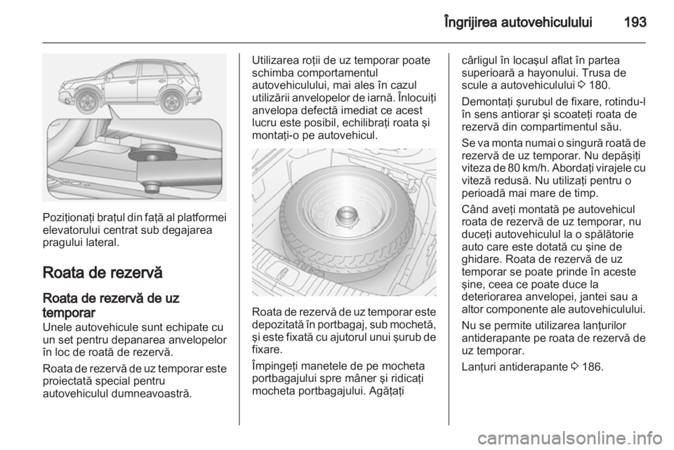 OPEL ANTARA 2012.5  Manual de utilizare (in Romanian) 