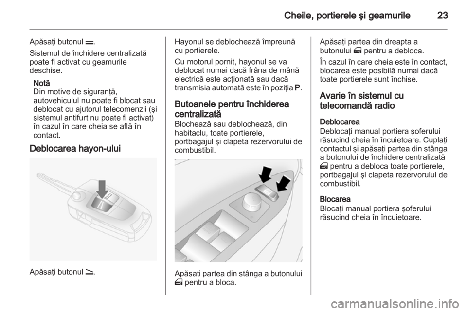 OPEL ANTARA 2012.5  Manual de utilizare (in Romanian) 