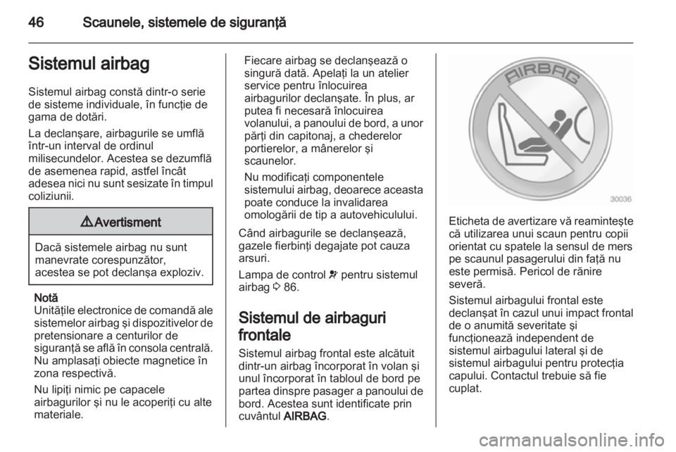 OPEL ANTARA 2012.5  Manual de utilizare (in Romanian) 