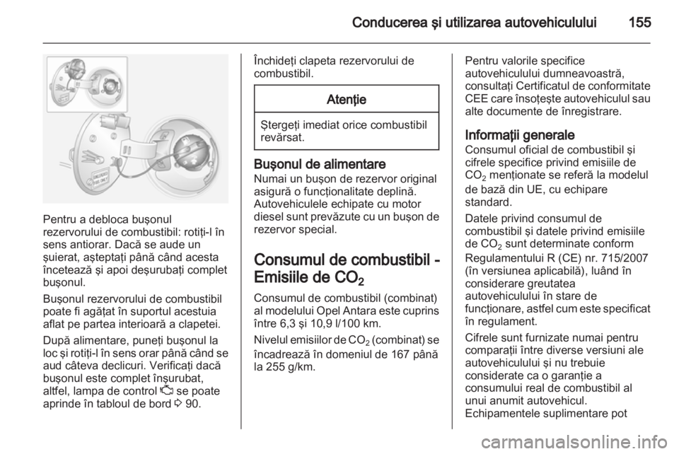 OPEL ANTARA 2013.5  Manual de utilizare (in Romanian) 