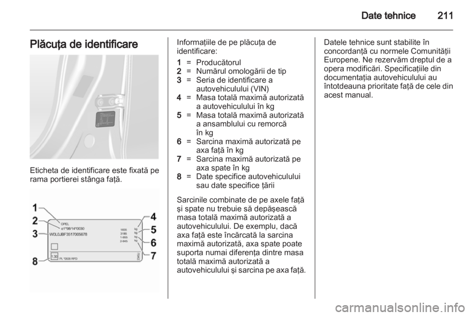 OPEL ANTARA 2013.5  Manual de utilizare (in Romanian) 