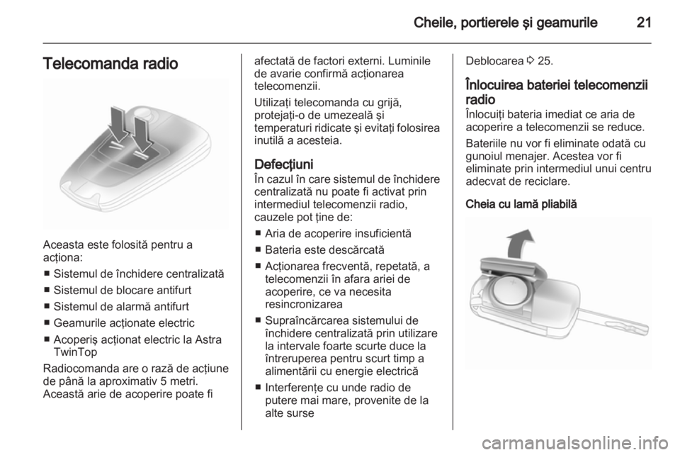 OPEL ASTRA H 2013  Manual de utilizare (in Romanian) 