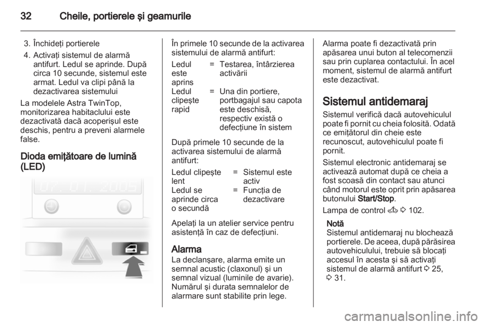 OPEL ASTRA H 2013  Manual de utilizare (in Romanian) 