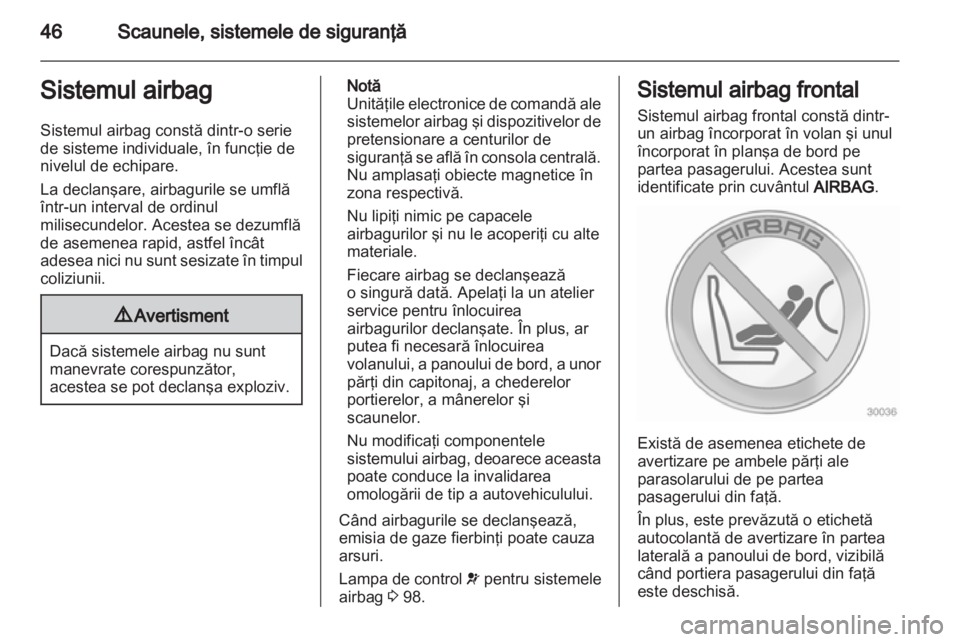 OPEL ASTRA J 2011 Manual de utilizare (in Romanian) OPEL ASTRA J 2011 Manual de utilizare (in Romanian)