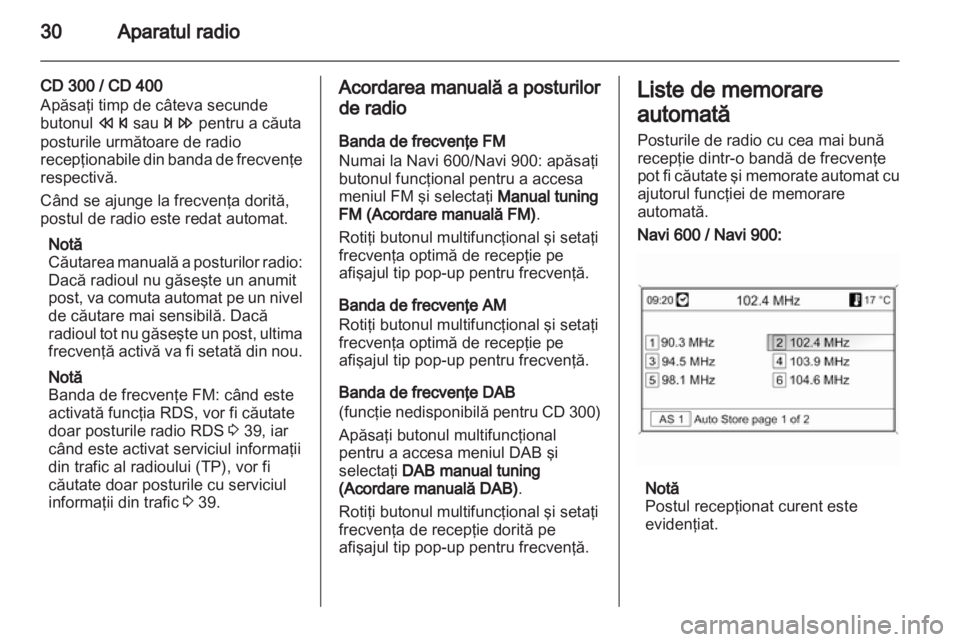 OPEL ASTRA J 2013  Manual pentru sistemul Infotainment (in Romanian) 