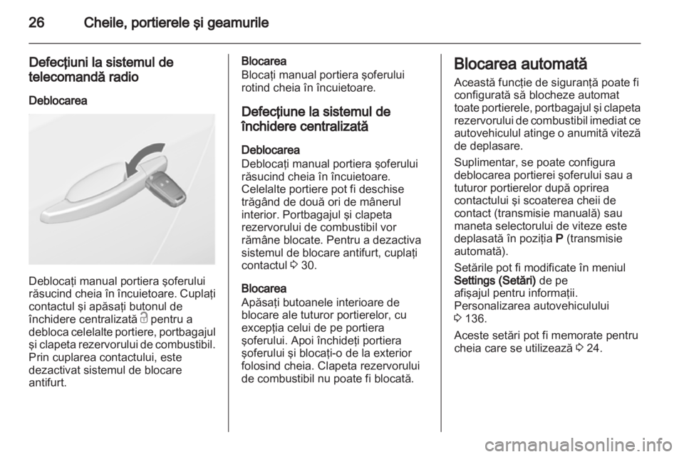 OPEL ASTRA J 2013  Manual de utilizare (in Romanian) 