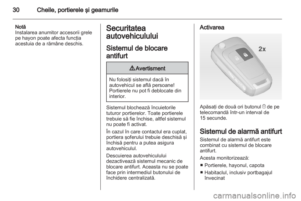 OPEL ASTRA J 2013  Manual de utilizare (in Romanian) 