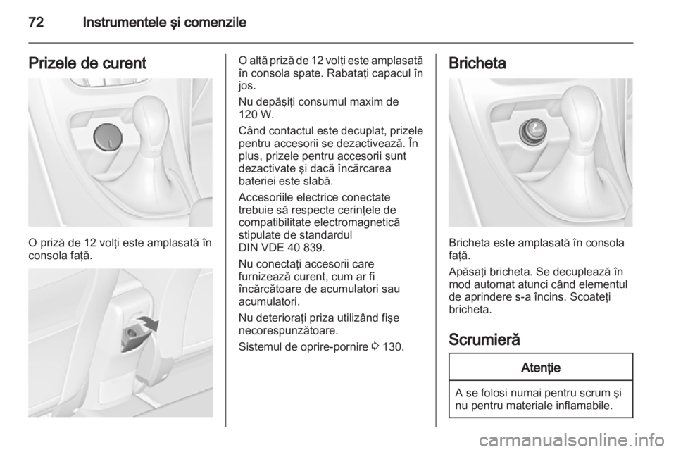 OPEL ASTRA J GTC 2012  Manual de utilizare (in Romanian) 