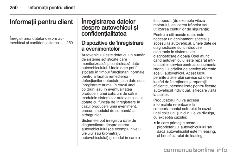 OPEL CASCADA 2013.5  Manual de utilizare (in Romanian) 
