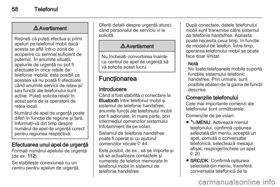 OPEL COMBO D 2013  Manual pentru sistemul Infotainment (in Romanian) 