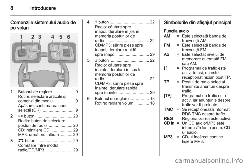 OPEL CORSA 2010.5  Manual pentru sistemul Infotainment (in Romanian) 