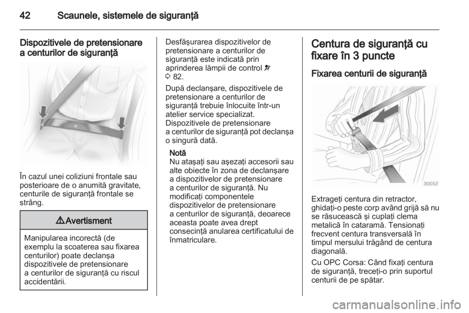 OPEL CORSA 2012  Manual de utilizare (in Romanian) 