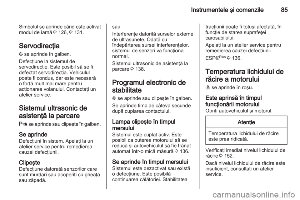 OPEL CORSA 2012 Manual de utilizare (in Romanian) OPEL CORSA 2012 Manual de utilizare (in Romanian)
