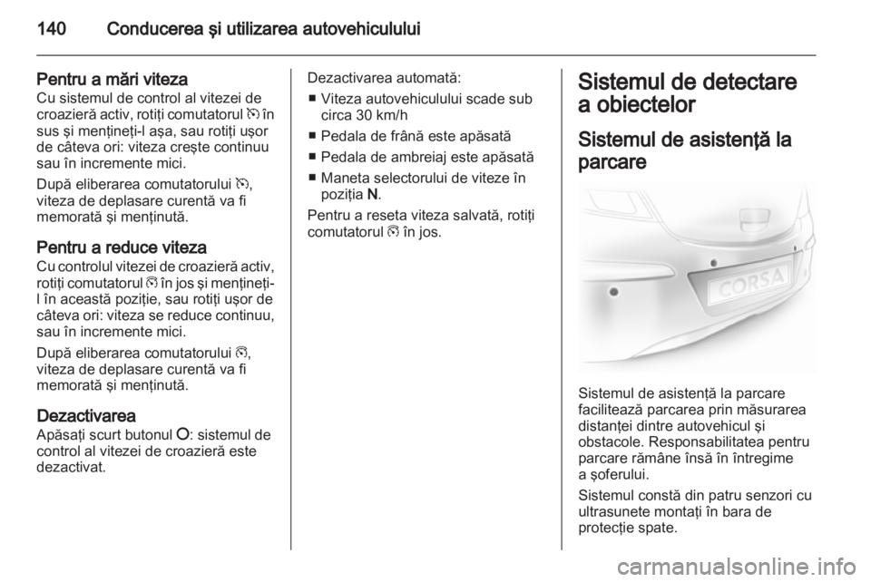 OPEL CORSA 2012.5  Manual de utilizare (in Romanian) 