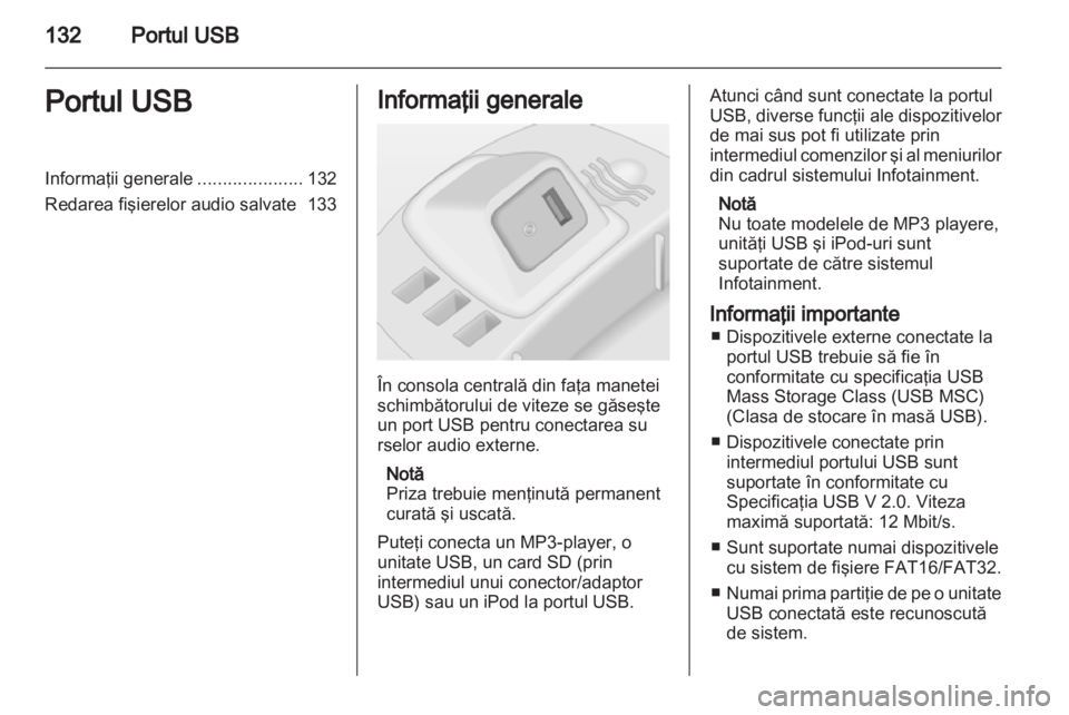 OPEL CORSA 2013  Manual pentru sistemul Infotainment (in Romanian) 