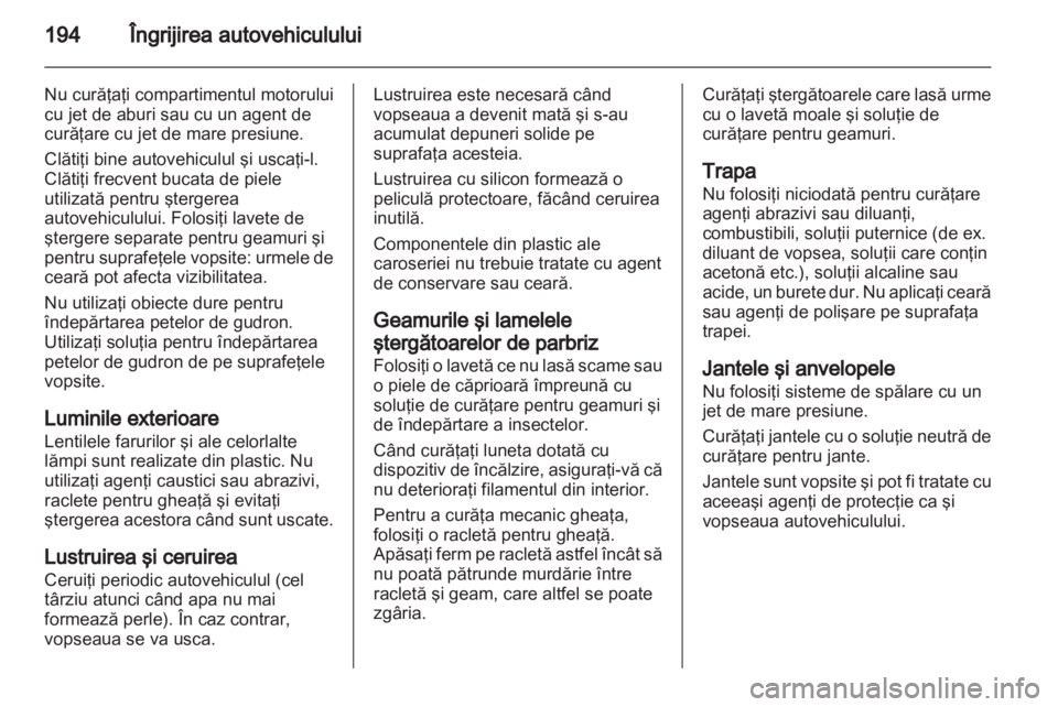 OPEL CORSA 2013  Manual de utilizare (in Romanian) 