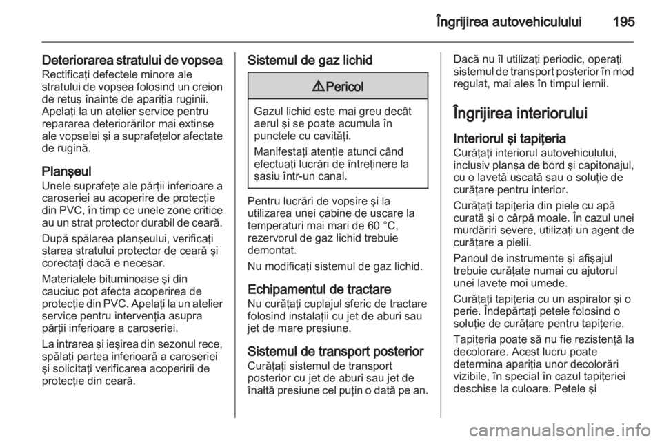 OPEL CORSA 2013  Manual de utilizare (in Romanian) 