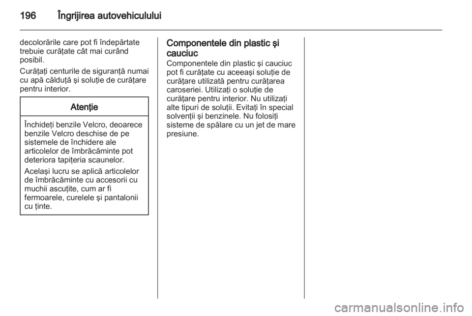 OPEL CORSA 2013  Manual de utilizare (in Romanian) 
