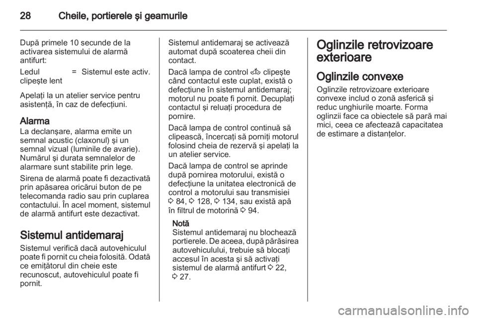 OPEL CORSA 2013  Manual de utilizare (in Romanian) 