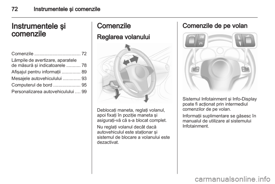 OPEL CORSA 2013.5  Manual de utilizare (in Romanian) 
