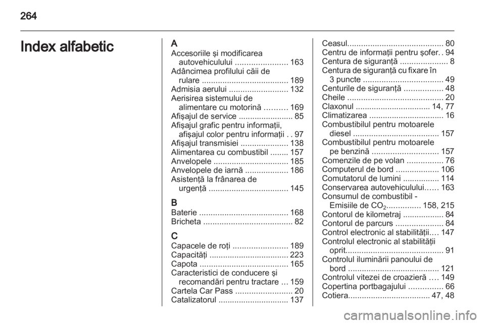 OPEL INSIGNIA 2010.5  Manual de utilizare (in Romanian) 