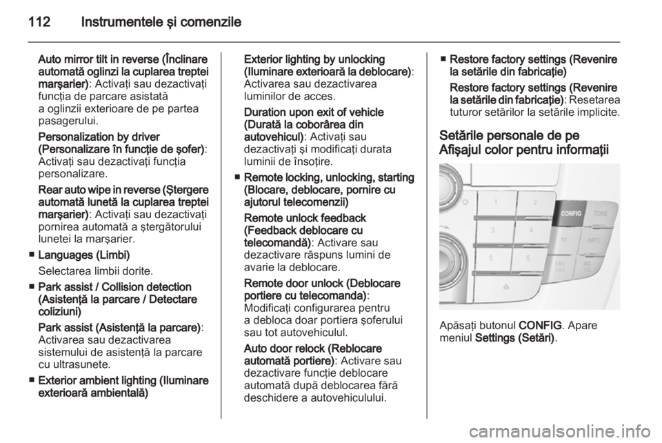 OPEL INSIGNIA 2011 Manual de utilizare (in Romanian) OPEL INSIGNIA 2011 Manual de utilizare (in Romanian)