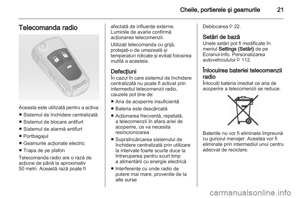 OPEL INSIGNIA 2011.5  Manual de utilizare (in Romanian) 