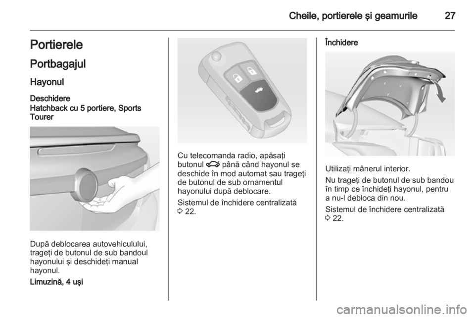 OPEL INSIGNIA 2011.5  Manual de utilizare (in Romanian) 