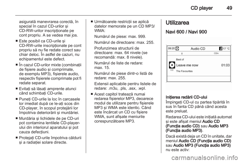 OPEL INSIGNIA 2013  Manual pentru sistemul Infotainment (in Romanian) 