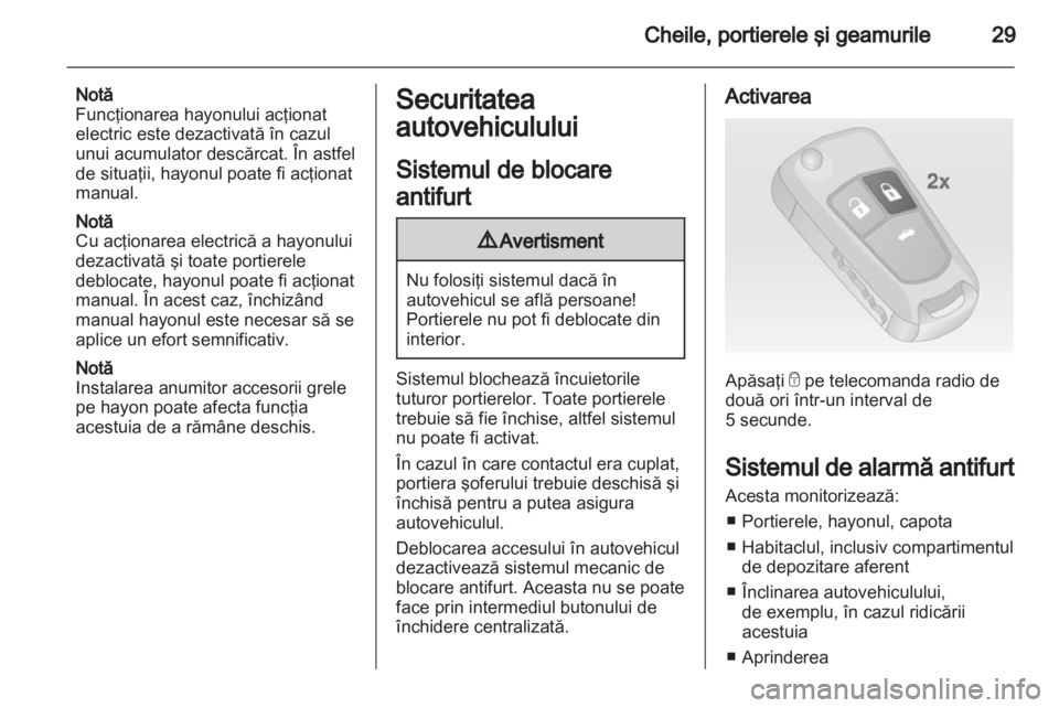 OPEL INSIGNIA 2013  Manual de utilizare (in Romanian) 