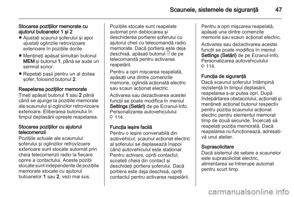 OPEL INSIGNIA 2013  Manual de utilizare (in Romanian) 