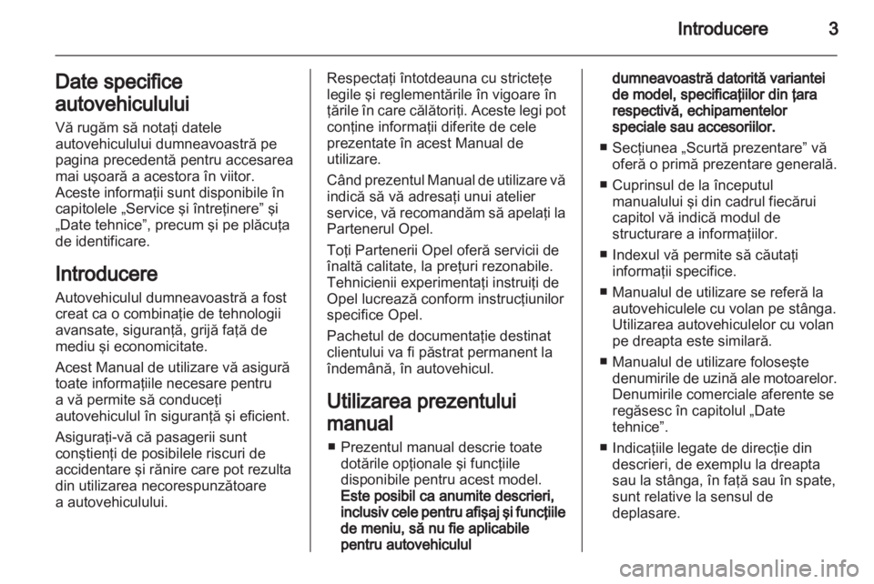 OPEL MERIVA 2011 Manual de utilizare (in Romanian) OPEL MERIVA 2011 Manual de utilizare (in Romanian)