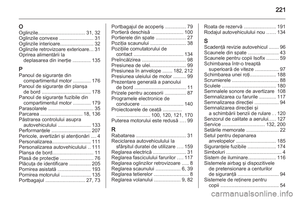 OPEL MERIVA 2011  Manual de utilizare (in Romanian) 