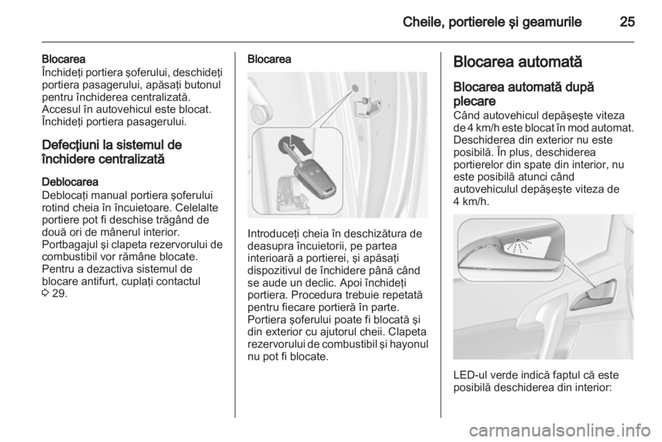 OPEL MERIVA 2011  Manual de utilizare (in Romanian) 