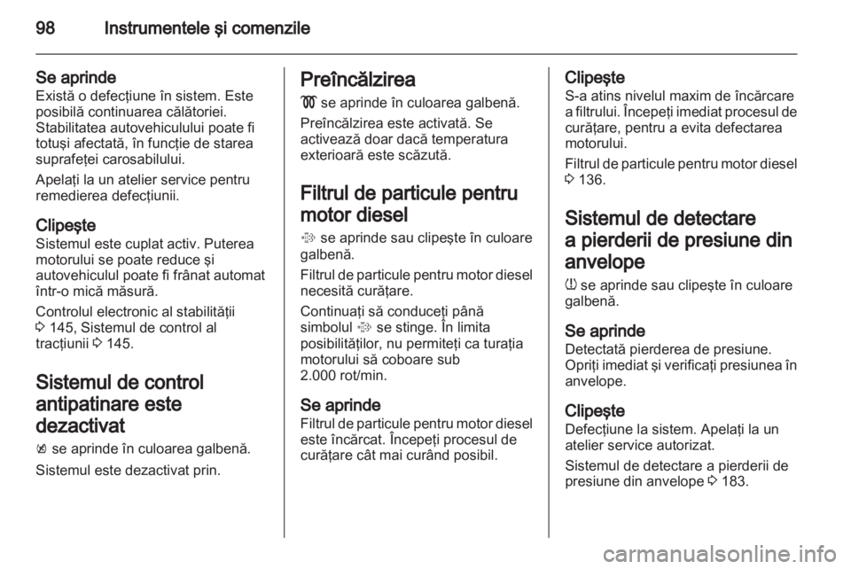 OPEL MERIVA 2011 Manual de utilizare (in Romanian) OPEL MERIVA 2011 Manual de utilizare (in Romanian)