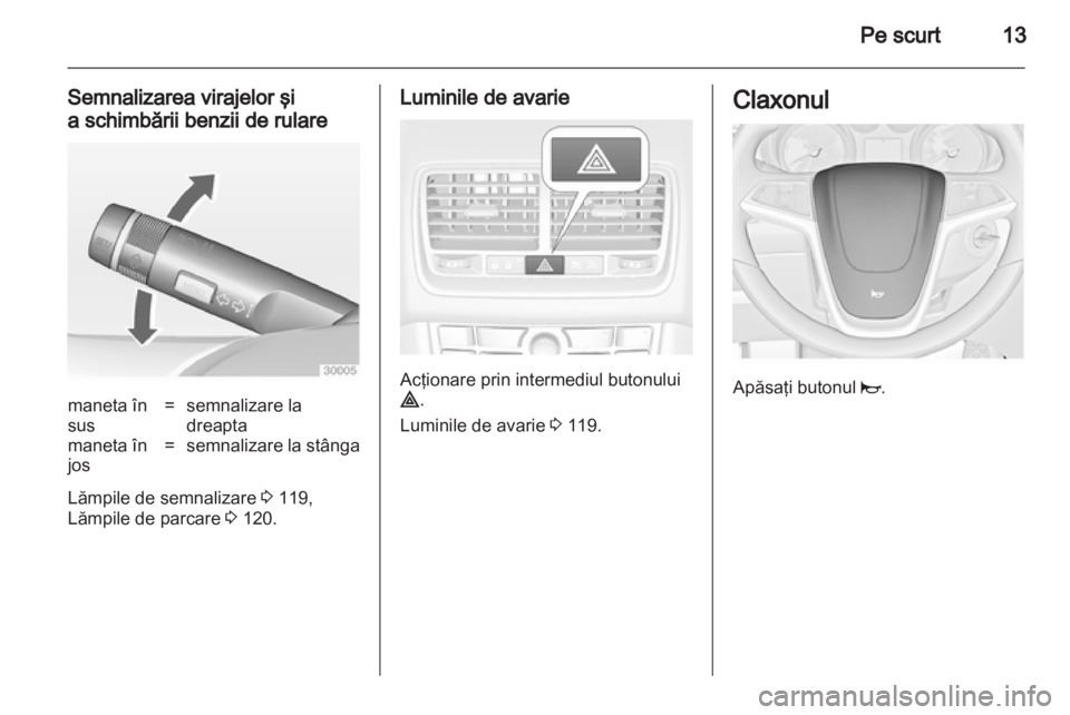 OPEL MERIVA 2011.5  Manual de utilizare (in Romanian) 