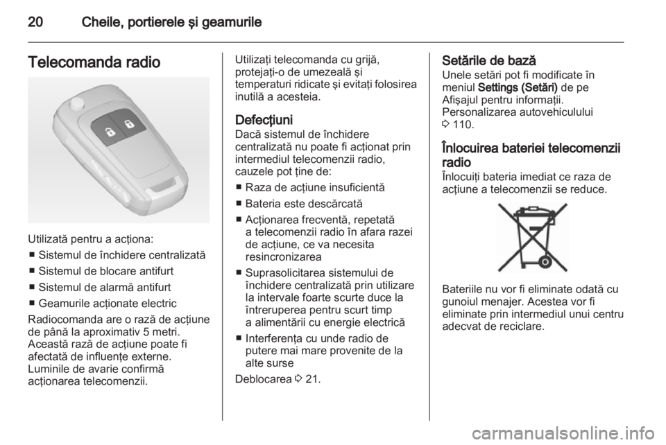 OPEL MERIVA 2011.5  Manual de utilizare (in Romanian) 