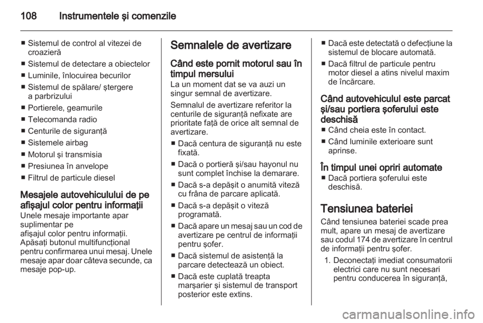 OPEL MERIVA 2012 Manual de utilizare (in Romanian) OPEL MERIVA 2012 Manual de utilizare (in Romanian)
