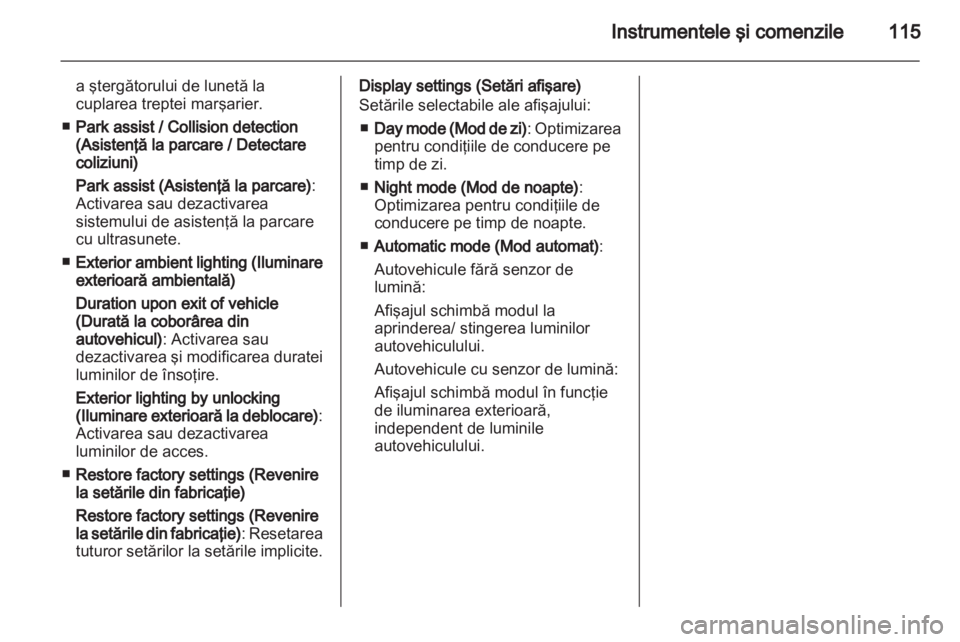 OPEL MERIVA 2012 Manual de utilizare (in Romanian) OPEL MERIVA 2012 Manual de utilizare (in Romanian)