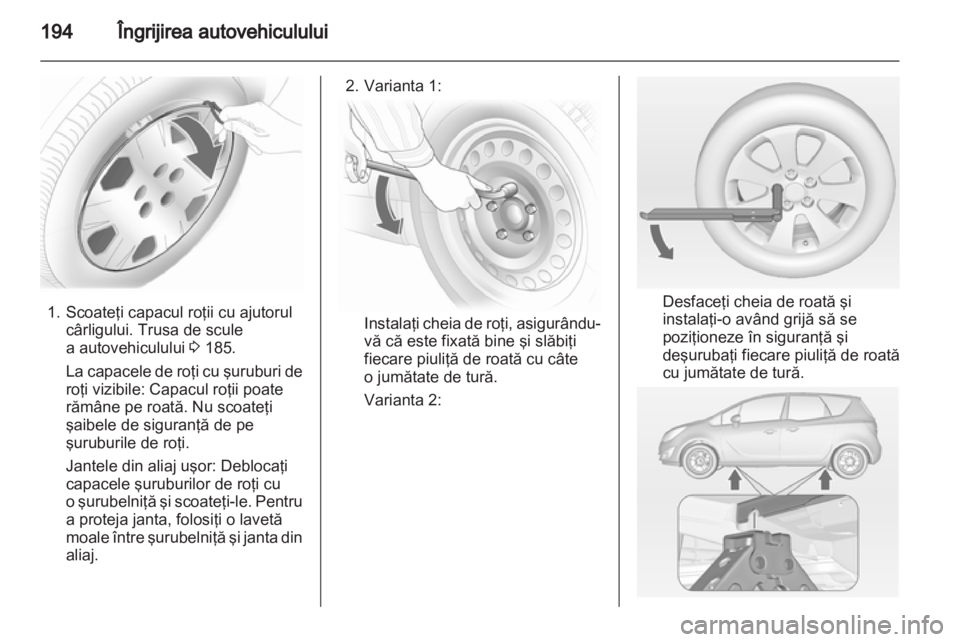 OPEL MERIVA 2012  Manual de utilizare (in Romanian) 