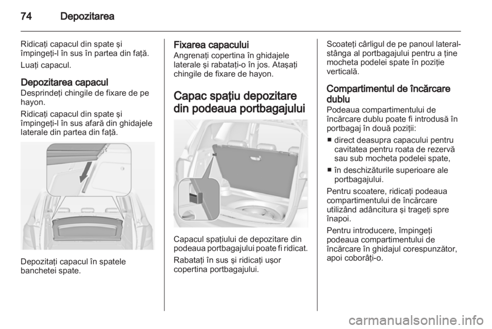 OPEL MERIVA 2012 Manual de utilizare (in Romanian) OPEL MERIVA 2012 Manual de utilizare (in Romanian)